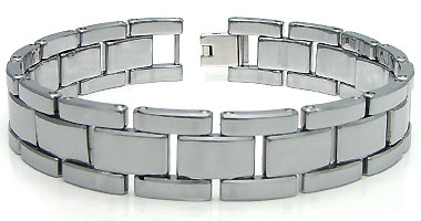 YATERS Tungsten Carbide Men's Link Bracelet