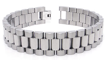 Stainless Steel Rolex Link Men's Bracelet