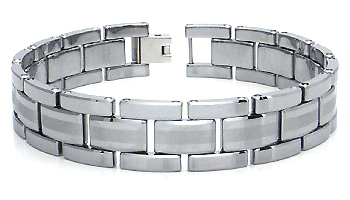 HERCULIE Tungsten Carbide Men's Bracelet w/ Matte Finish