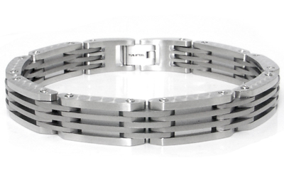 LAMBORGHINI Swirl Series Titanium Steel Bracelet
