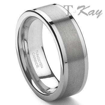 EINAR Tungsten Carbide Wedding Band Ring
