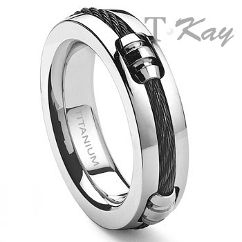 CENTAURI Titanium 7MM Black Cable Barrel Ring