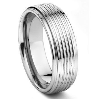 MEDICI Tungsten Carbide Wedding Band Ring