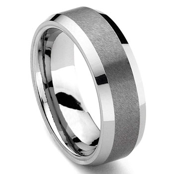 RASORET Tungsten Carbide Ring in Comfort Fit and Satin Finish