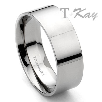 Titanium Wedding Band Ring