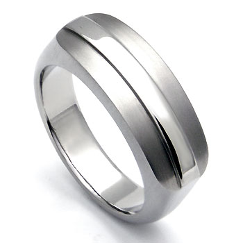 Titanium Designer Men's Band Ring