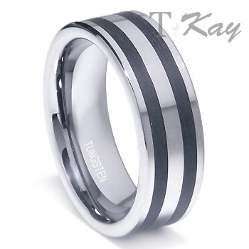 GEROME Tungsten Carbide Wedding Band Ring