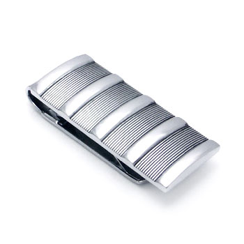 COLIBRI Stainless Steel Ribbed Money Clip