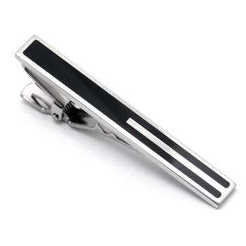 ST Dupont Black Lacquer Palladium Tie Clip