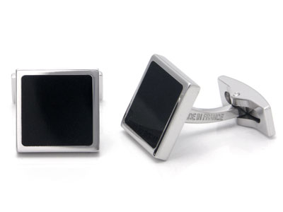 ST Dupont Palladium Black Lacquer Square Cufflinks