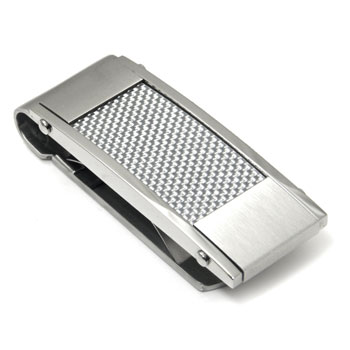 Stainless Steel Carbon Fiber Money Clip