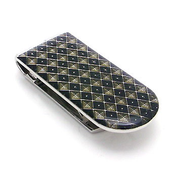 Dolan Bullock Enamel Black Steel Money Clip