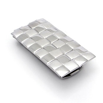 Dolan Bullock Basket Weave Sterling Silver Money Clip