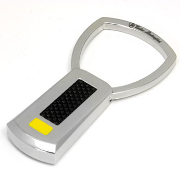 LAMBORGHINI Stainless Steel Key Ring w/ Lacquer