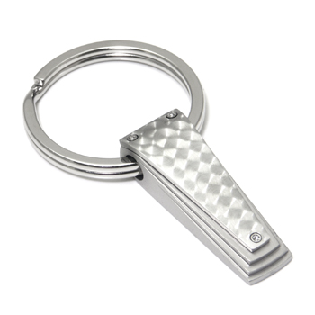 LAMBORGHINI Swirl Series Titanium Steel Key Ring