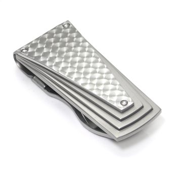LAMBORGHINI Swirl Series Titanium Steel Money Clip
