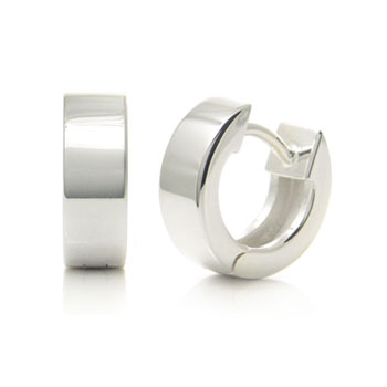Bastian Inverun Sterling Silver High Polish Huggie Earrings