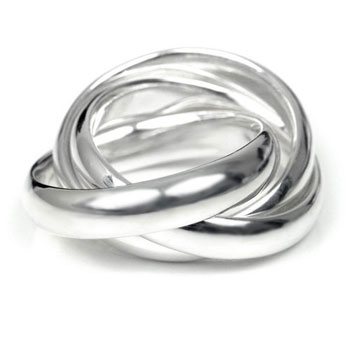 Bastian Inverun Sterling Silver 3-Band Ring