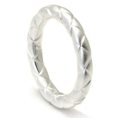 Bastian Inverun Sterling Silver Basket Weave Band Ring