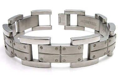 Men's Titanium Link Bracelet