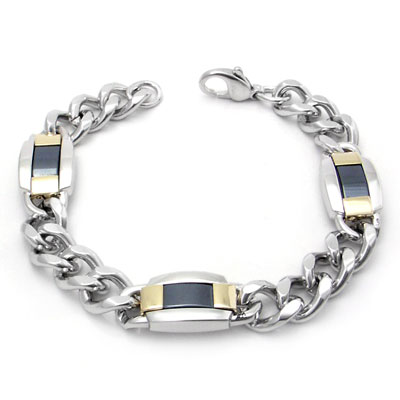 Dolan Bullock Sterling Silver Hematite Station Bracelet