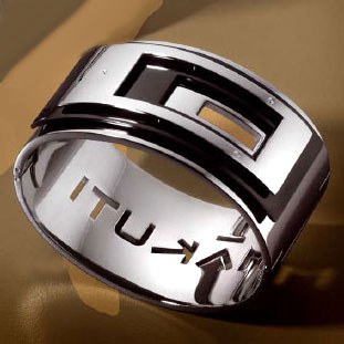 Kimana Black Stainless Steel Diamond Bangle