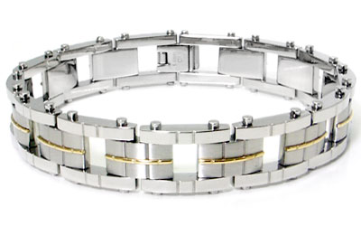 Dolan Bullock PARIS Steel & 18K Gold Bracelet