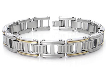 Dolan Bullock OLYMPUS Steel & 18K Gold Bracelet