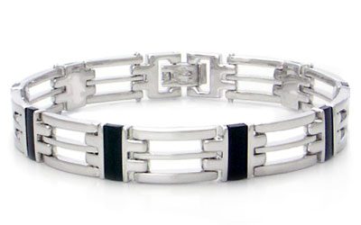Dolan Bullock Sterling Silver Onyx Bracelet