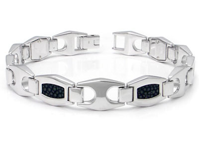 Dolan Bullock Shagreen Sterling Silver Bracelet