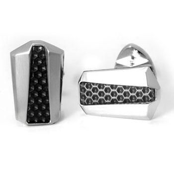 LAMBORGHINI Stainless Steel Two Tone Cufflinks