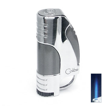 Colibri Viper Satin Gunmetal/Polished Silver Lighter