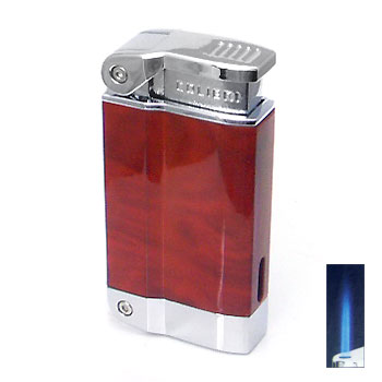 Colibri Zephyr Burl Wood/Polished Silver Lighter
