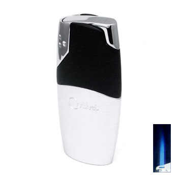 Colibri Rio Matte Black/Polished Silver Lighter