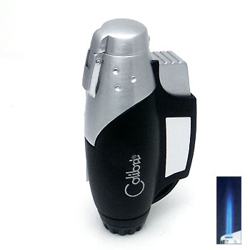 Colibri Jet Matte Black/Satin Silver Lighter