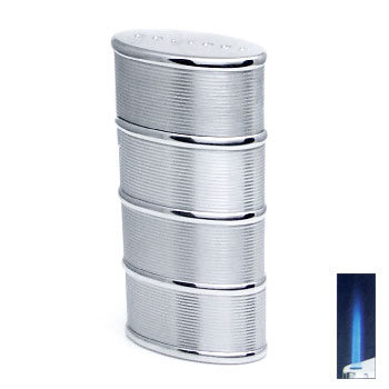 Colibri Reactor Satin/Polished Silver Lighter