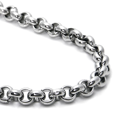 Necklace Chains on Titanium 6mm Rolo Men S Necklace Chain