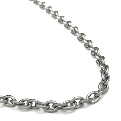 Titanium 3MM Rolo Necklace Chain