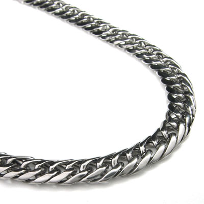 Titanium 6MM Curb Necklace Chain