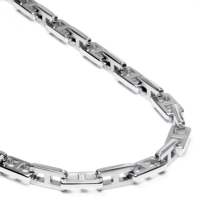 BERCHET Stainless Steel Men's Link Necklace Chain