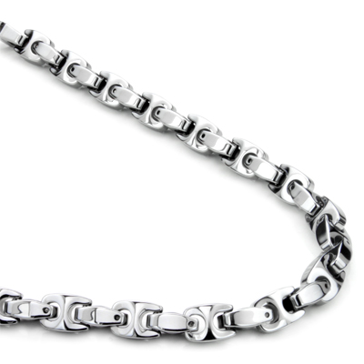 Tungsten Carbide 7MM Marina Link Necklace Chain
