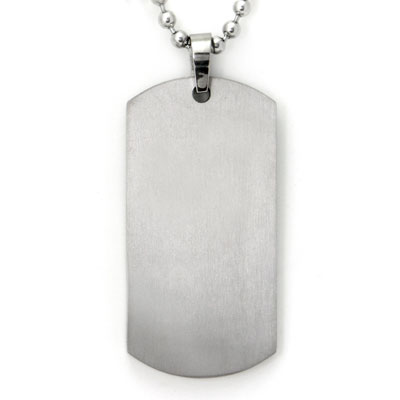 mens titanium dog tag necklace