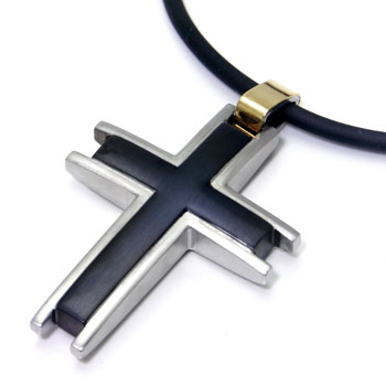 Dolan Bullock ATLANTA 18K Gold Steel Pendant /w cord