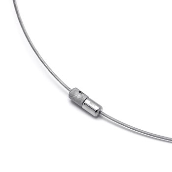 Manuel.Zed Stainless Steel Wire Necklace