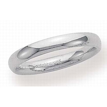 Benchmark 3MM 14K White Gold C/F Wedding Band