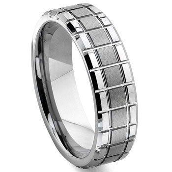 tungsten carbide mechanic design wedding band is a very unique wedding ...