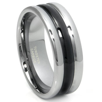 2nd Generation Tungsten Carbide 3 Dome Wedding Band Ring,forge,seranite