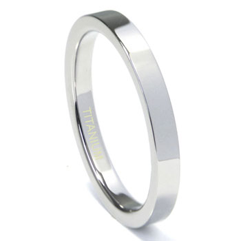 thumbnail image 2 of 9mm Titanium High Polish Wedding Band Ring With Groove Pattern – Men's Sizes 2 of 6