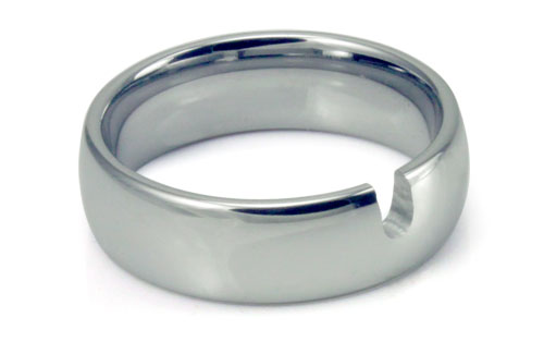 cut tungsten carbide ring