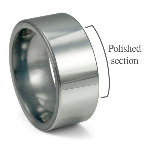 polished tungsten ring